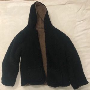 Reversible teddy coat